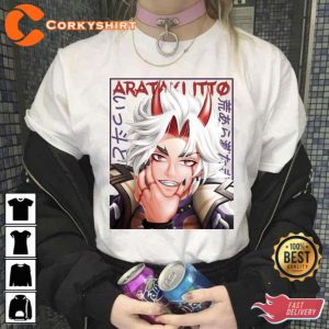 Arataki Itto Genshin Impact Unisex T-Shirt Gift For Anime Lover