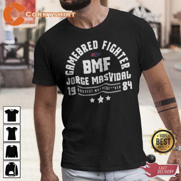 BMF Jorge Gamebred Fighter Masvidal Graphic Unisex T-Shirt