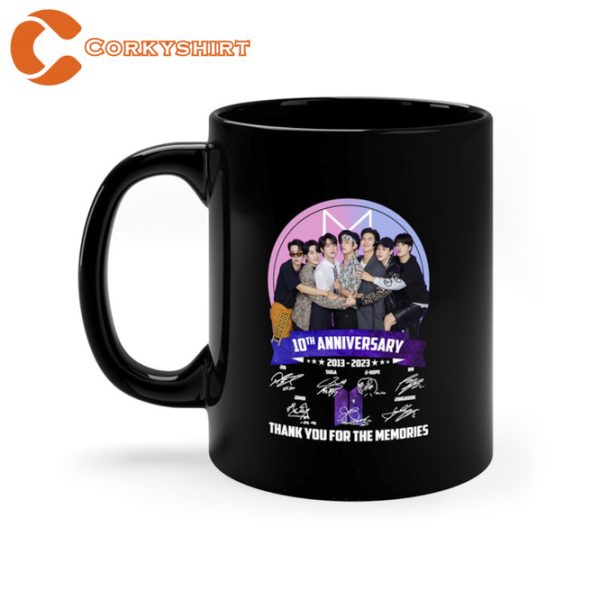 BTS 10th Anniversary 2013 2023 Thank Memories Mug