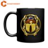 Beetle Jewelry Blue Beetle DC Comic Circle Black Ceramic Coffee Mug