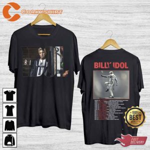 Billy Idol Live Tour Concert 2023 Two Sides T-Shirt