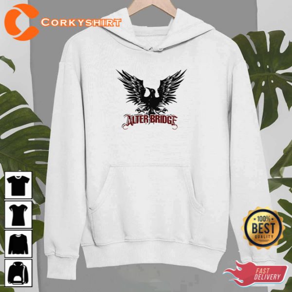 Black Bird Flying Alter Bridge Illustration Unisex Sweatshirt