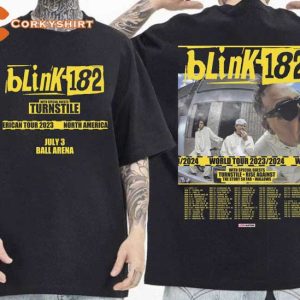 Blink-182 The World Tour 2023 2024 2 Sides Shirt