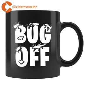 Bug Off Entomology Blue Beetle Ceramic Coffee Mug