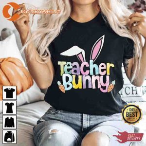 Bunny Ears Teacher Easter Day Oh For Peeps Sake Shirts