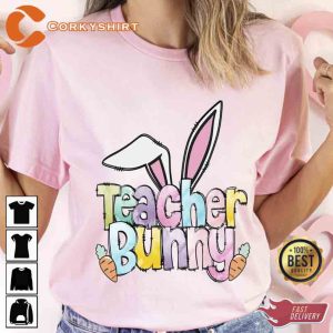 Bunny Ears Teacher Easter Day Oh For Peeps Sake Shirts