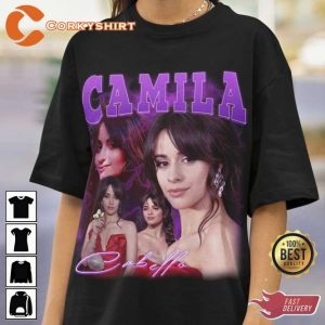 Camila Cabello Shawn Mendes Vintage Print T-Shirt Design