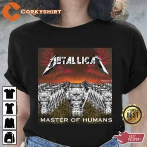 Cats Master Of Humans Metallicat Metal Unisex T-Shirt
