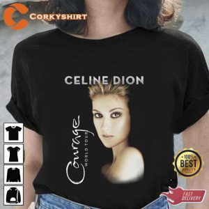 Celine Dion Memories Courage World Tour Album Graphic Unisex T-Shirt