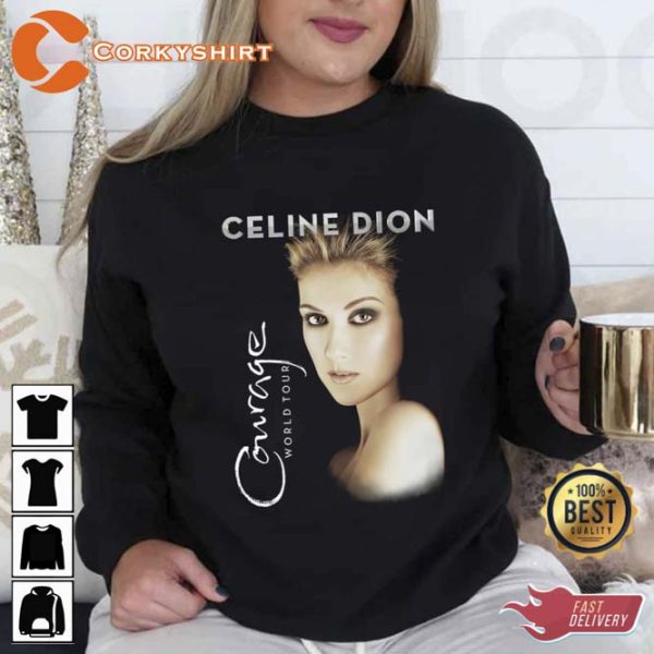 Celine Dion Memories Courage World Tour Album Graphic Unisex T-Shirt