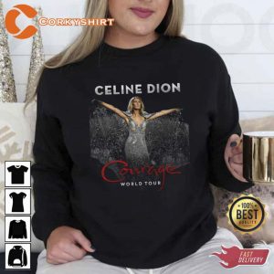 Celine Dion Queen of Power Ballads Courage World Tour Unisex T-Shirt