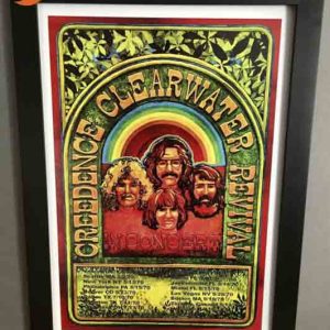 Creedence Clearwater Revival Rock Band Framed Concert Poster
