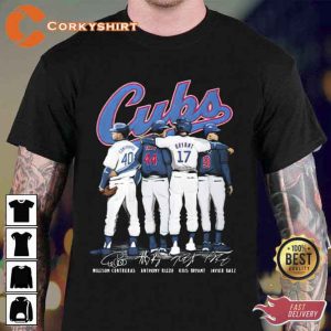 Cubs Willson Contreras Anthony Rizzo Kris Bryant And Javier Baez Unisex T-Shirt