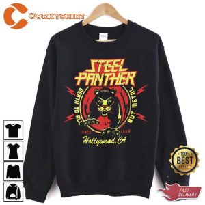 Death To All But Metal Tiger Logo Steel Panther Unisex Sweatshirt