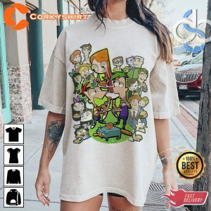 Disney Phineas And Ferb Group Poster Vintage Family Trip Vacation 2023 T-Shirt