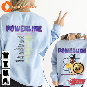 Disney Powerline Stand Out World Tour 95 Goofy Movie Tshirt