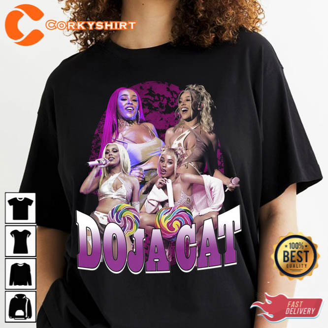 Doja Cat 90s Retro Rap Tee Shirt Gift For Fan