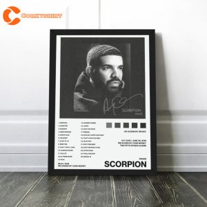 Drake It's All A Blur Tour 2023 Scorpion Album Tracklist Poster