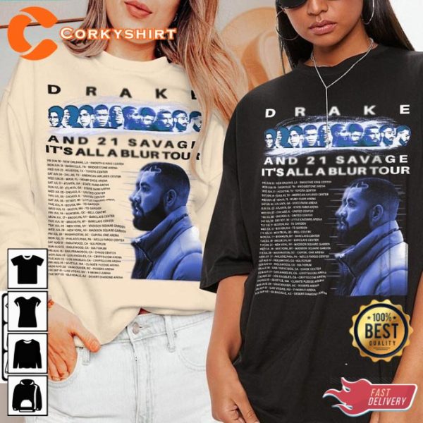 Drake It’s All A Blur Tour 2023 V3 21 Savage Vintage Sweatshirt For Fans