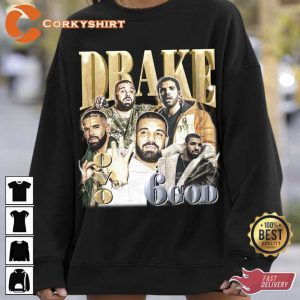 Drake It's All A Blur Tour 2023 with 21 SAVAGE Vintage 90s Rap Shirts