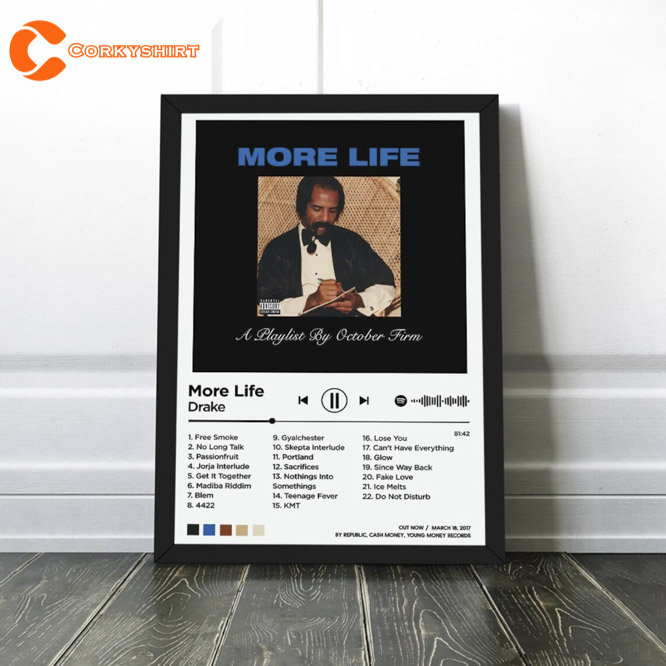 Drake Poster More Life Album Cover Album Poster Music 