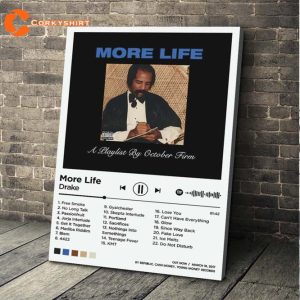 Drake Rapper Music More Life Album Tracklist Poster
