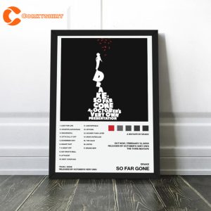 Drake So Far Gone Album Tracklist Art Poster Home Decor (1)