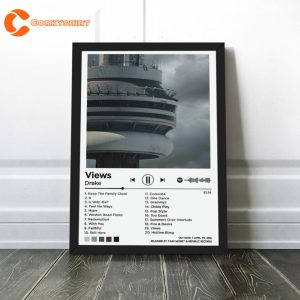 Drake Views Album It's All A Blur Tour 2023 with 21 SAVAGE Poster