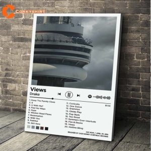 Drake Views Album It’s All A Blur Tour 2023 with 21 SAVAGE Poster