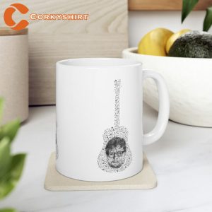 Ed Sheeran Guitar Art +-=÷x Tour Ceramic Coffee Mug
