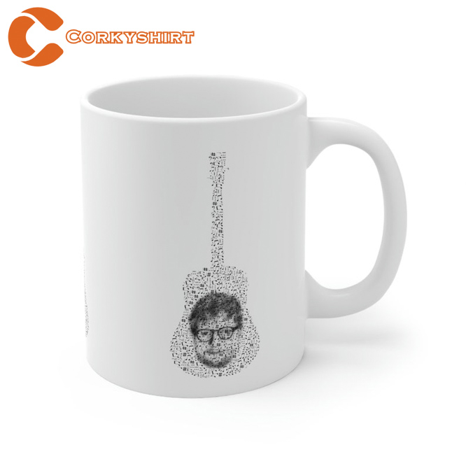 Ed Sheeran Guitar Art +-=÷x Tour Ceramic Coffee Mug