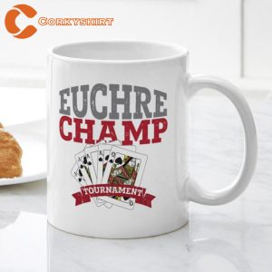 Euchre Champ Tournament Ceramic Coffee Mug