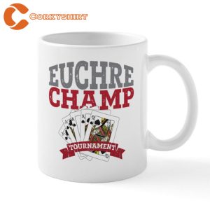 Euchre Champ Tournament Ceramic Coffee Mug