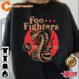 FF Foo Fighters Band Logo Snake Unisex Shirt Gift For Fans