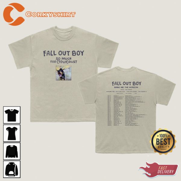 Fall Out Boy So Much For (Tour) Dust 2023 Concert Shirt
