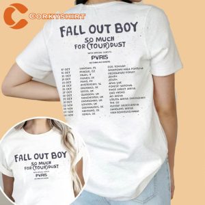 Fall Out Boy So Much For Tour Dust Double Side Trending T-Shirt