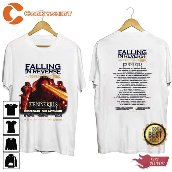 Falling In Reverse The Popular Mons Tour 98Rockfest 2023 Shirt