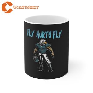 Fly Hurts Fly Jalen Hurts Philadelphia Eagles Ceramic Mug