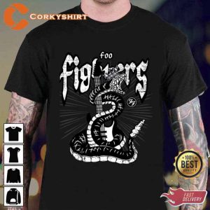 Foo Fighters Snake Black N White Art Unisex T-shirt