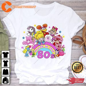 Friends 80's Cartoons Made in 80s Cartoon Tshirt