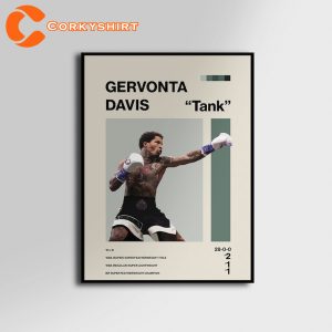 Gervonta Davis Active Lightweight Boxer Tank Poster Wall Art