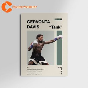 Gervonta Davis Active Lightweight Boxer Tank Poster Wall Art