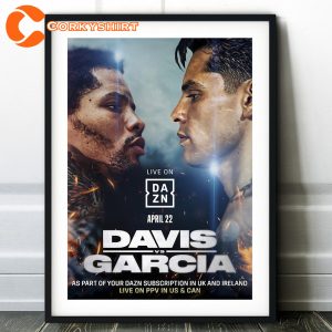 Gervonta Tank Davis vs. Ryan Garcia Fight Boxing Poster 2023