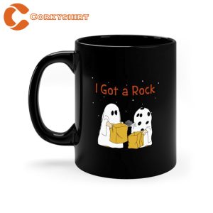 Ghost I Got A Rock Happy Halloween Ceramic Coffee Mug