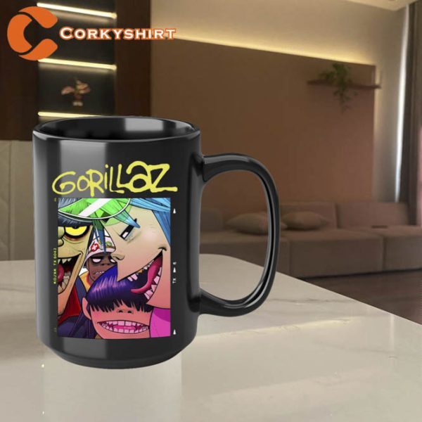 Gorillaz Music Band Funny Men’s Black Coffee Mug