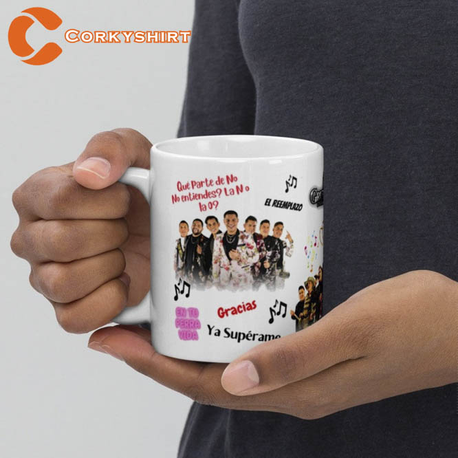 Grupo Firme ¡Hay Que Conectarla! Tour 2023 Ceramic Coffee Mug Corkyshirt