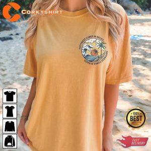 Happiness Comes in Waves Tee Summer Beach T-shirt