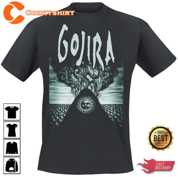 Heavy Metal Gojira Band Elements T-Shirt Gift For Fan