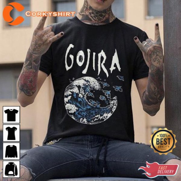 Heavy Metal Gojira Band Flying Whales Unisex T-Shirt
