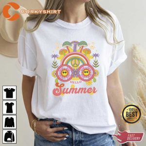 Hello Summer Groovy Summer Beach Shirts